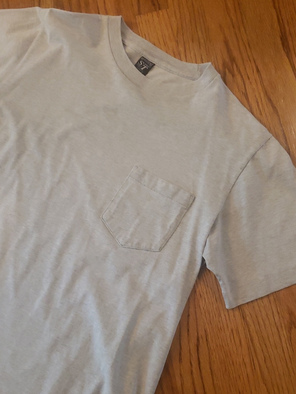 Vtg Lands End Super T- Classic Gray Shortt-Sleeve Tee Size: M (10-12)